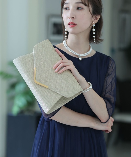PourVous(プールヴー)の「ラメシャイニークラッチバッグ 結婚式 同窓会 オケージョン お呼ばれ パーティーバッグ(クラッチバッグ・レディース・ブラック/シルバー/ゴールド・FREE)」の14枚目の写真