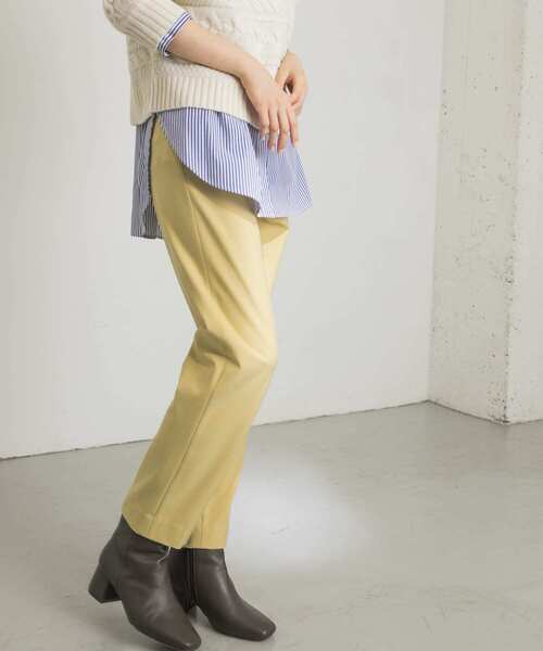 URBAN RESEARCH（アーバンリサーチ）の「裏起毛スリムテーパードパンツ（その他パンツ・レディース・チャコールグレー/ブラック/イエロー系その他・38/36）」の15枚目の写真