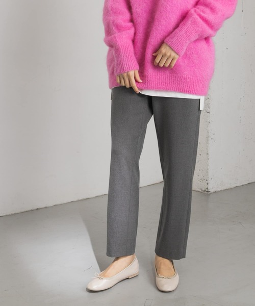 URBAN RESEARCH（アーバンリサーチ）の「裏起毛スリムテーパードパンツ（その他パンツ・レディース・チャコールグレー/ブラック/イエロー系その他・38/36）」の16枚目の写真