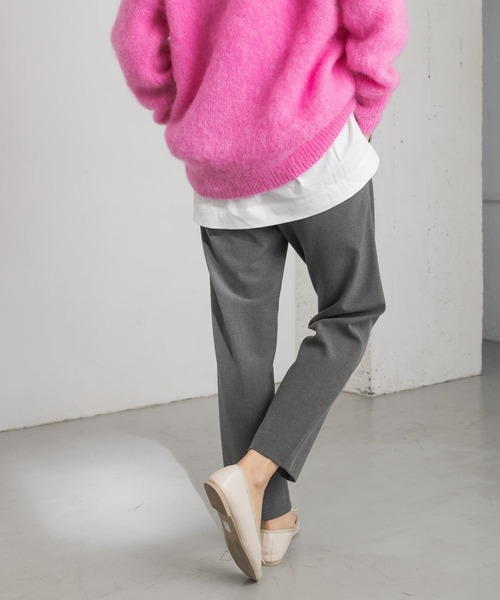 URBAN RESEARCH（アーバンリサーチ）の「裏起毛スリムテーパードパンツ（その他パンツ・レディース・チャコールグレー/ブラック/イエロー系その他・38/36）」の4枚目の写真