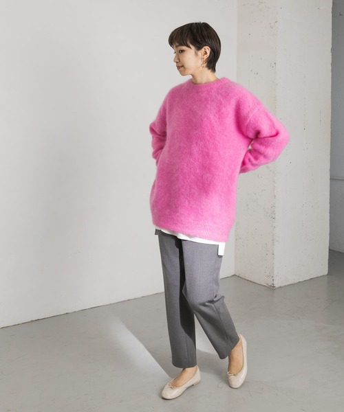 URBAN RESEARCH（アーバンリサーチ）の「裏起毛スリムテーパードパンツ（その他パンツ・レディース・チャコールグレー/ブラック/イエロー系その他・38/36）」の8枚目の写真