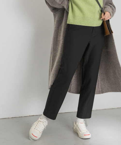 URBAN RESEARCH（アーバンリサーチ）の「裏起毛スリムテーパードパンツ（その他パンツ・レディース・チャコールグレー/ブラック/イエロー系その他・38/36）」の9枚目の写真