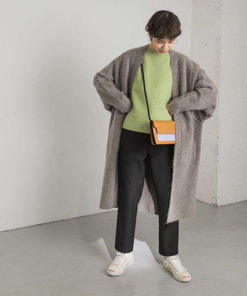 URBAN RESEARCH（アーバンリサーチ）の「裏起毛スリムテーパードパンツ（その他パンツ・レディース・チャコールグレー/ブラック/イエロー系その他・38/36）」の18枚目の写真