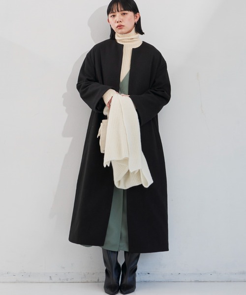 Aunt Marie's(アントマリーズ)の「カシミヤ100%ストール(日本製)(ストール/ショール・レディース・チャコールグレー/ベージュ/アイボリー・FREE)」の20枚目の写真