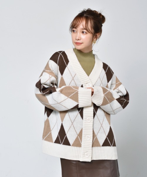 ems excite（エムズエキサイト）の「柄アソートBIGカーデ（カーディガン/ボレロ・レディース・ホワイト系その他/ブラック系その他/レオパード/アニマル・FREE）」の2枚目の写真