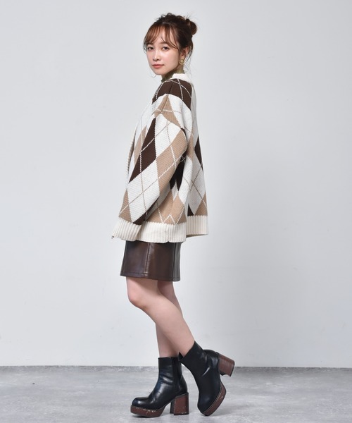 ems excite（エムズエキサイト）の「柄アソートBIGカーデ（カーディガン/ボレロ・レディース・ホワイト系その他/ブラック系その他/レオパード/アニマル・FREE）」の18枚目の写真