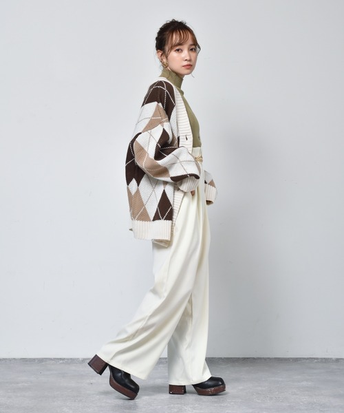 ems excite（エムズエキサイト）の「柄アソートBIGカーデ（カーディガン/ボレロ・レディース・ホワイト系その他/ブラック系その他/レオパード/アニマル・FREE）」の11枚目の写真