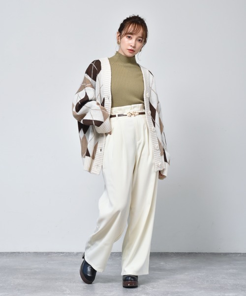 ems excite（エムズエキサイト）の「柄アソートBIGカーデ（カーディガン/ボレロ・レディース・ホワイト系その他/ブラック系その他/レオパード/アニマル・FREE）」の21枚目の写真