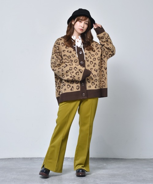 ems excite（エムズエキサイト）の「柄アソートBIGカーデ（カーディガン/ボレロ・レディース・ホワイト系その他/ブラック系その他/レオパード/アニマル・FREE）」の14枚目の写真