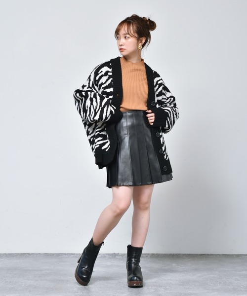 ems excite（エムズエキサイト）の「柄アソートBIGカーデ（カーディガン/ボレロ・レディース・ホワイト系その他/ブラック系その他/レオパード/アニマル・FREE）」の22枚目の写真
