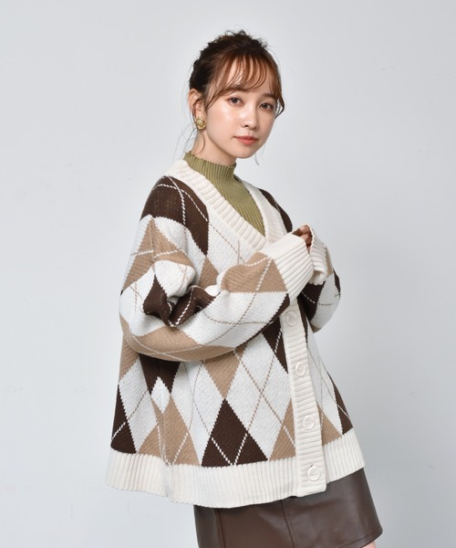 ems excite（エムズエキサイト）の「柄アソートBIGカーデ（カーディガン/ボレロ・レディース・ホワイト系その他/ブラック系その他/レオパード/アニマル・FREE）」の17枚目の写真