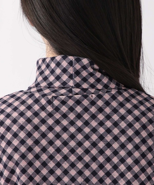 ROCKET x LUNCH（ロケットアンドランチ）の「ROCKET×LUNCH／R BIAS CHECK タートルネック  2237853（Tシャツ/カットソー・レディース・サーモンピンク/ブラック・SMALL）」の22枚目の写真