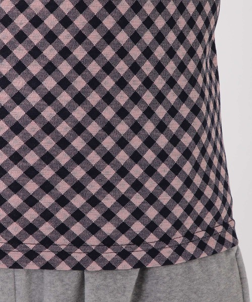 ROCKET x LUNCH（ロケットアンドランチ）の「ROCKET×LUNCH／R BIAS CHECK タートルネック  2237853（Tシャツ/カットソー・レディース・サーモンピンク/ブラック・SMALL）」の14枚目の写真