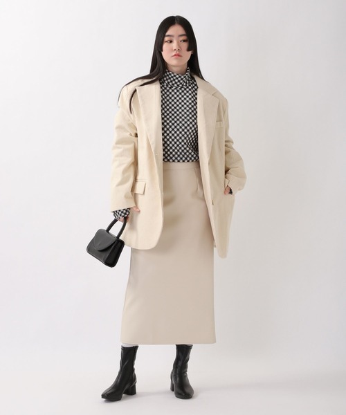 ROCKET x LUNCH（ロケットアンドランチ）の「ROCKET×LUNCH／R BIAS CHECK タートルネック  2237853（Tシャツ/カットソー・レディース・サーモンピンク/ブラック・SMALL）」の20枚目の写真