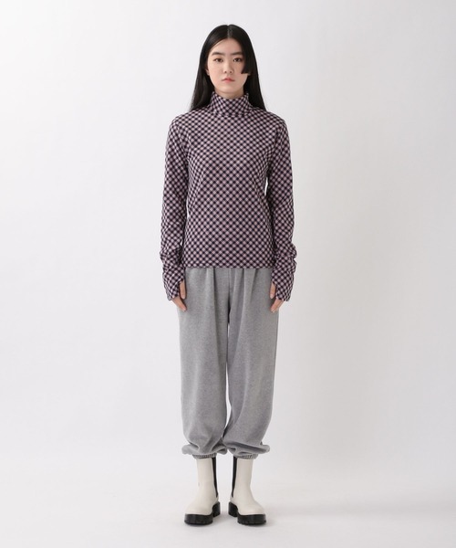 ROCKET x LUNCH（ロケットアンドランチ）の「ROCKET×LUNCH／R BIAS CHECK タートルネック  2237853（Tシャツ/カットソー・レディース・サーモンピンク/ブラック・SMALL）」の21枚目の写真