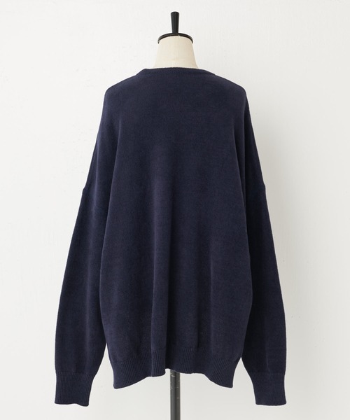 BEARDSLEY（ビアズリー）の「シフォンモールプルオーバー（ニット/セーター・レディース・ネイビー/ホワイト・FREE）」の12枚目の写真