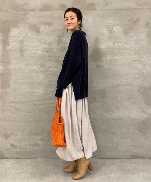 BEARDSLEY（ビアズリー）の「シフォンモールプルオーバー（ニット/セーター・レディース・ネイビー/ホワイト・FREE）」の21枚目の写真