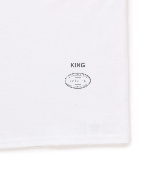 TANGTANG（タンタン）の「【TANGTANG】GASATANG PAT-CHILI,ANGELKING NO.1（Tシャツ/カットソー・メンズ・ホワイト・M/L/XL）」の7枚目の写真