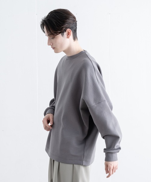 EDDEN ELLEN（エデンエレン）の「【EDDEN ELLEN】クルーネックドルマンスウェット（スウェット・メンズ・ブラック/ダークグリーン/グレー/グレイッシュベージュ・SMALL/MEDIUM/LARGE/X-SMALL）」の17枚目の写真