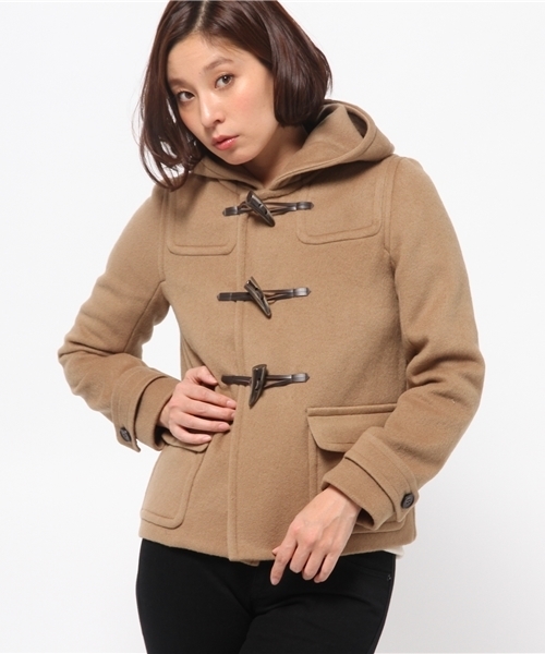 Chez toi（シェトワ）の「メルトンショートダッフル（その他アウター・レディース・キャメル/ネイビー・FREE）」の13枚目の写真