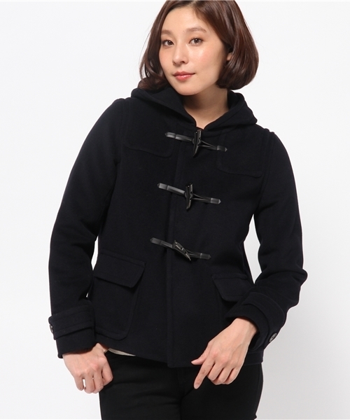 Chez toi（シェトワ）の「メルトンショートダッフル（その他アウター・レディース・キャメル/ネイビー・FREE）」の14枚目の写真