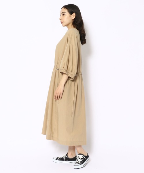 ottod'Ame（オットダム）の「ottod'Ame/オットダム/タイプライター ドローストリング ワンピース（ワンピース・レディース・ホワイト/ブラック・40）」の3枚目の写真