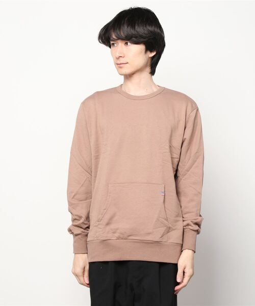 SHISKY（シスキー）の「【USAコットン綿100%】ポケット付き 裏起毛 トレーナー（スウェット・メンズ・カーキ/チャコール/モカ/ベージュ/ミント/オートミール/ブラック/ブラウン/ブルー/ネイビー・L/M/XL）」の19枚目の写真