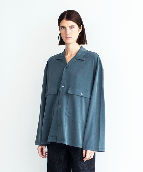 bunt 19AW_SH01 CUPRA JERSEY BIG POCKET SHIRTS