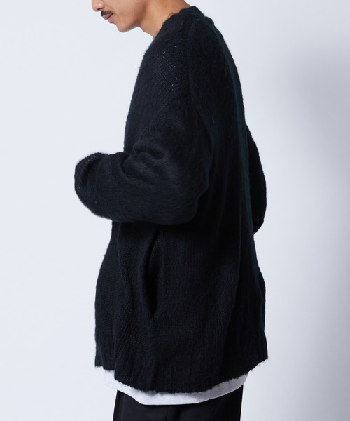 FREAK'S STORE（フリークスストア）の「WEB限定 ビッグシルエット シャギーカーディガン（カーディガン/ボレロ・メンズ・ブラック・MEDIUM/LARGE）」の2枚目の写真