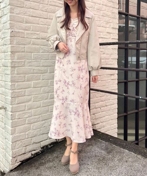 MAJESTIC LEGON（マジェスティックレゴン）の「Ladyショートライダース（ライダースジャケット・レディース・ブラック/ベージュ/アイボリー・SMALL/MEDIUM）」の20枚目の写真