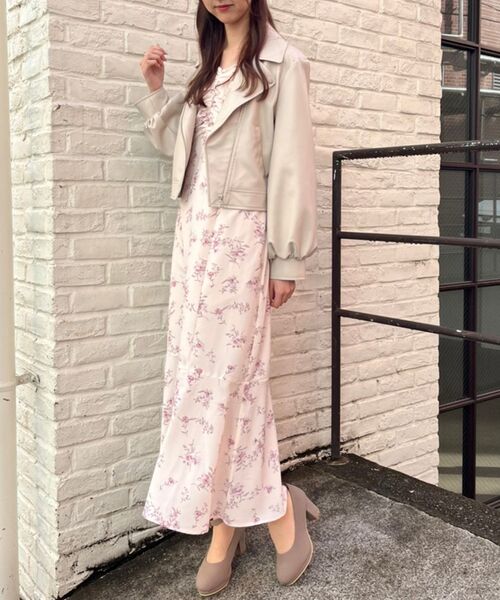 MAJESTIC LEGON（マジェスティックレゴン）の「Ladyショートライダース（ライダースジャケット・レディース・ブラック/ベージュ/アイボリー・SMALL/MEDIUM）」の21枚目の写真