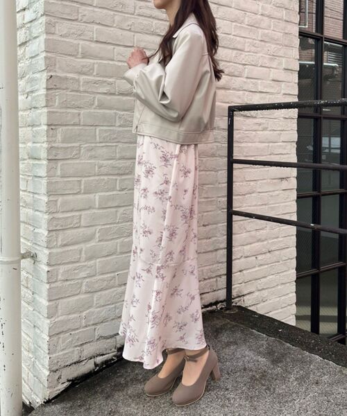 MAJESTIC LEGON（マジェスティックレゴン）の「Ladyショートライダース（ライダースジャケット・レディース・ブラック/ベージュ/アイボリー・SMALL/MEDIUM）」の22枚目の写真