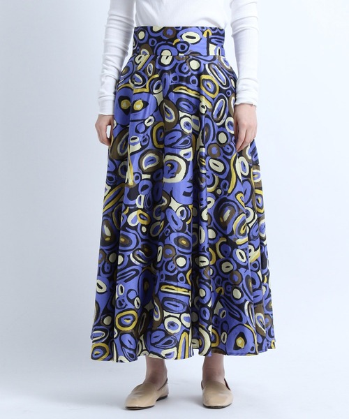 eL(エル)の「【eL】Super Flare Skirt/266070(スカート・レディース・ブラック/パープル系その他/ライトベージュ・FREE)」の16枚目の写真