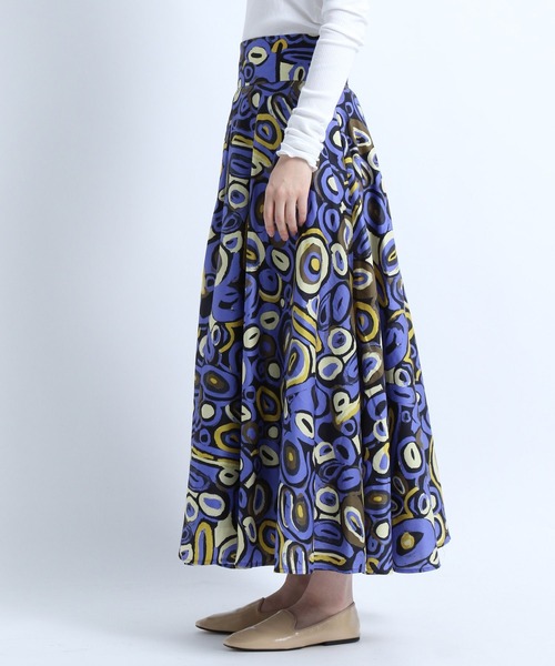 eL(エル)の「【eL】Super Flare Skirt/266070(スカート・レディース・ブラック/パープル系その他/ライトベージュ・FREE)」の19枚目の写真