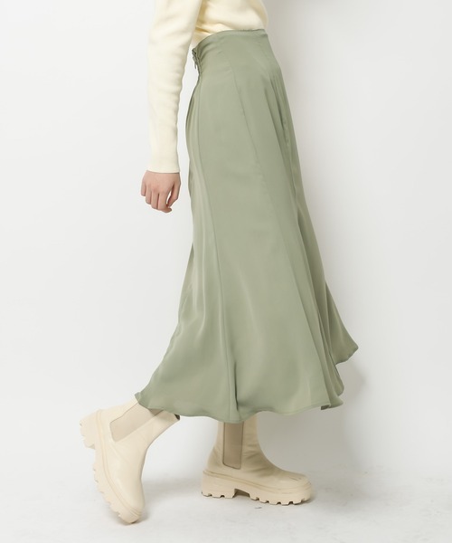 OLIVE des OLIVE（オリーブデオリーブ）の「リバーシブルマーメイドスカート（スカート・レディース・ブラック/ベージュ/グリーン・FREE）」の11枚目の写真