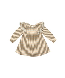 Quincy Mae(NCV[C)LONGSLEEVE FLUTTER DRESS(hX)