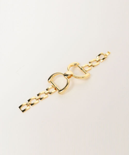 Ray BEAMS（レイビームス）の「Ray BEAMS / Dee bit スクエア チェーン ブレスレット（ブレスレット・レディース・ゴールド・ONE SIZE）」の5枚目の写真