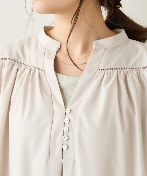 PUAL CE CIN（ピュアルセシン）の「【Du noir】はしごレースワンピース（ワンピース・レディース・ブラック/アイボリー・FREE）」の3枚目の写真