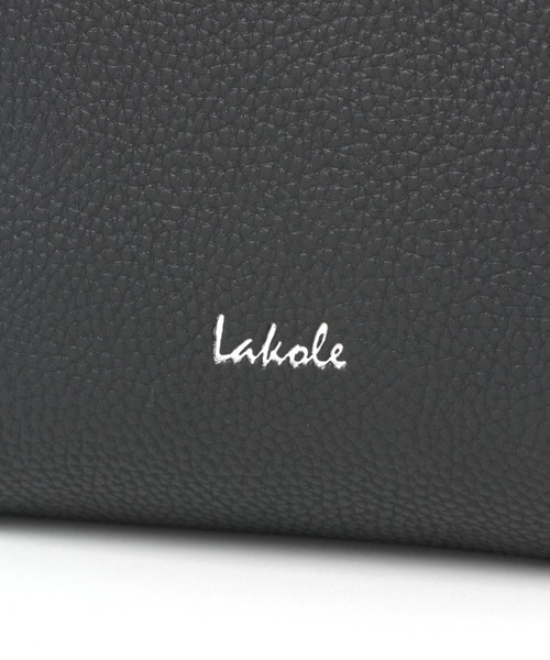 LAKOLE(ラコレ)の「フェイクレザー2WAYショルダーバッグ / 266469(ショルダーバッグ・レディース・ブラック/オフホワイト/その他1/ブラウン系その他・FREE)」の5枚目の写真