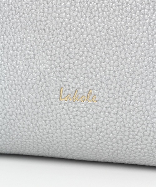 LAKOLE(ラコレ)の「フェイクレザー2WAYショルダーバッグ / 266469(ショルダーバッグ・レディース・ブラック/オフホワイト/その他1/ブラウン系その他・FREE)」の8枚目の写真