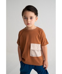 天竺ストライプポケットＴシャツ