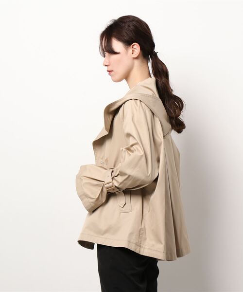 STRAWBERRY-FIELDS（ストロベリーフィールズ）の「ルディナツイル　ショートコート（その他アウター・レディース・ベージュ/カーキ・2）」の3枚目の写真