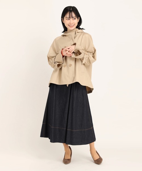 STRAWBERRY-FIELDS（ストロベリーフィールズ）の「ルディナツイル　ショートコート（その他アウター・レディース・ベージュ/カーキ・2）」の13枚目の写真