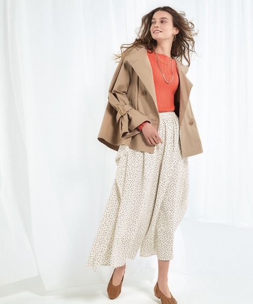 STRAWBERRY-FIELDS（ストロベリーフィールズ）の「ルディナツイル　ショートコート（その他アウター・レディース・ベージュ/カーキ・2）」の14枚目の写真