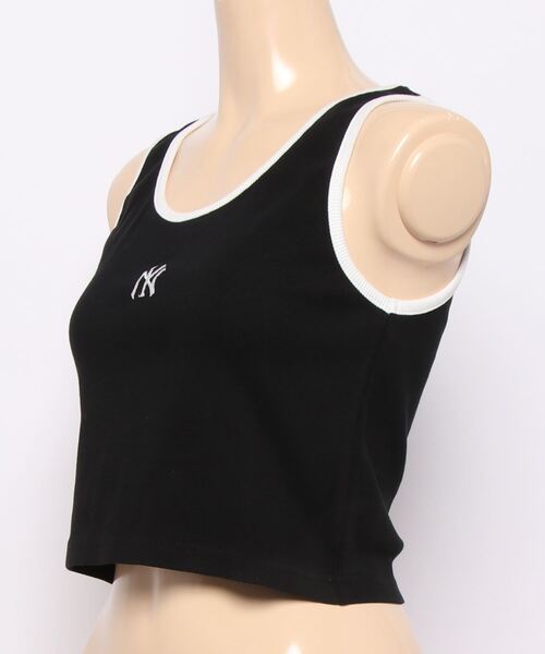 MLB（メジャーリーグベースボール）の「【MLB/メジャーリーグベースボール】パイピングアメスリタンクトップ（タンクトップ・レディース・ホワイト/ブラック/オートミール/ダークグリーン・ONESIZE）」の9枚目の写真