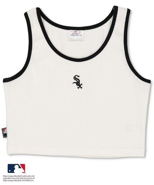 MLB（メジャーリーグベースボール）の「【MLB/メジャーリーグベースボール】パイピングアメスリタンクトップ（タンクトップ・レディース・ホワイト/ブラック/オートミール/ダークグリーン・ONESIZE）」の12枚目の写真