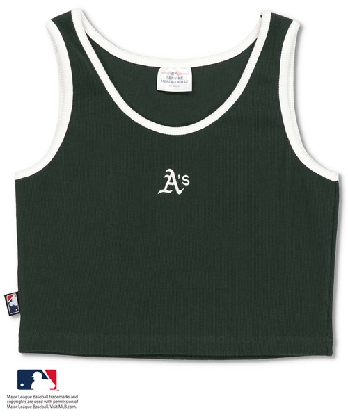 MLB（メジャーリーグベースボール）の「【MLB/メジャーリーグベースボール】パイピングアメスリタンクトップ（タンクトップ・レディース・ホワイト/ブラック/オートミール/ダークグリーン・ONESIZE）」の16枚目の写真