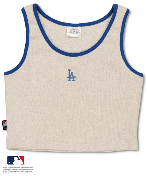 MLB（メジャーリーグベースボール）の「【MLB/メジャーリーグベースボール】パイピングアメスリタンクトップ（タンクトップ・レディース・ホワイト/ブラック/オートミール/ダークグリーン・ONESIZE）」の18枚目の写真