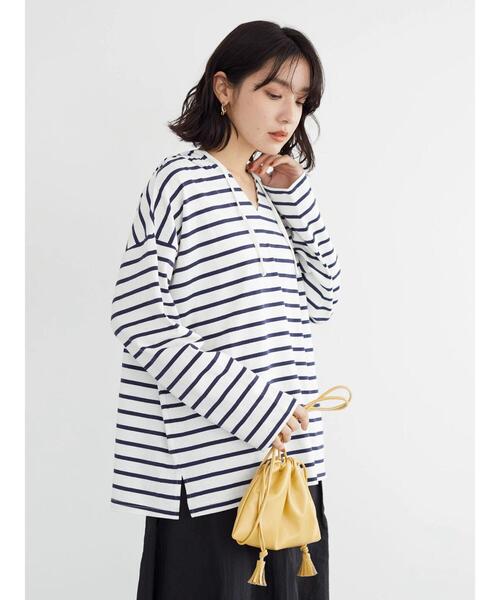 Green　Parks（グリーンパークス）の「メキシカンボーダーパーカー（パーカー・レディース・ネイビー/レッド・FREE）」の3枚目の写真