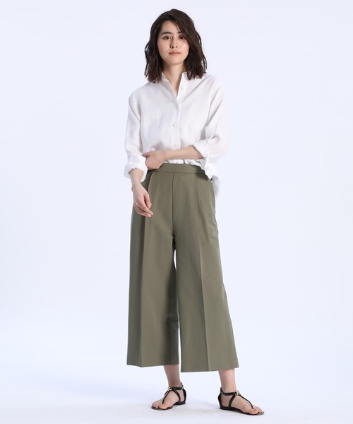 INED（イネド）の「セミワイドタックワイドパンツ（その他パンツ・レディース・ブラック/ベージュ/カーキ・9号/7号/5号/11号）」の3枚目の写真